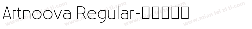 Artnoova Regular字体转换